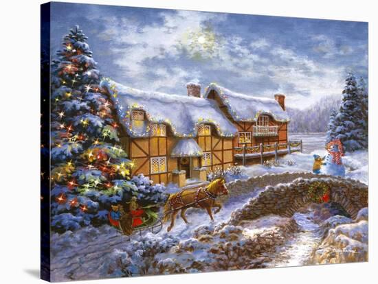 Country Cottages-Nicky Boehme-Stretched Canvas