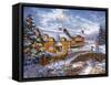 Country Cottages-Nicky Boehme-Framed Stretched Canvas