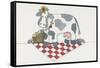 Country Cow-Debbie McMaster-Framed Stretched Canvas