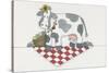 Country Cow-Debbie McMaster-Stretched Canvas