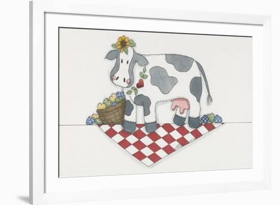 Country Cow-Debbie McMaster-Framed Giclee Print