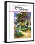 "Country Crossroads," Country Gentleman Cover, September 1, 1938-G. Kay-Framed Giclee Print