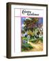 "Country Crossroads," Country Gentleman Cover, September 1, 1938-G. Kay-Framed Giclee Print