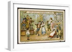 Country Dance in a German Village-null-Framed Art Print