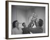 Country Doctor Ernest Ceriani Giving Checkup to 8 Month Old Infant Mike Huffaker-W^ Eugene Smith-Framed Photographic Print