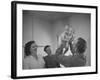 Country Doctor Ernest Ceriani Giving Checkup to 8 Month Old Infant Mike Huffaker-W^ Eugene Smith-Framed Photographic Print
