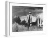 Country Doctor Ernest Ceriani Making House Call on Foot in Small Town-W^ Eugene Smith-Framed Premium Photographic Print