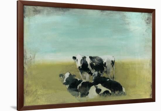 Country Drive Cows III-Naomi McCavitt-Framed Art Print