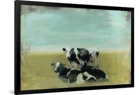 Country Drive Cows III-Naomi McCavitt-Framed Art Print