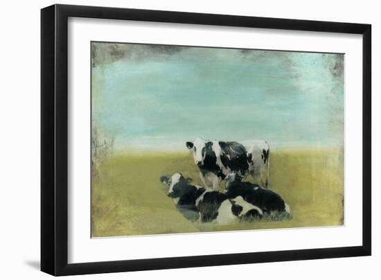 Country Drive Cows III-Naomi McCavitt-Framed Art Print