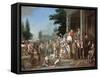 Country Election-George Caleb Bingham-Framed Stretched Canvas
