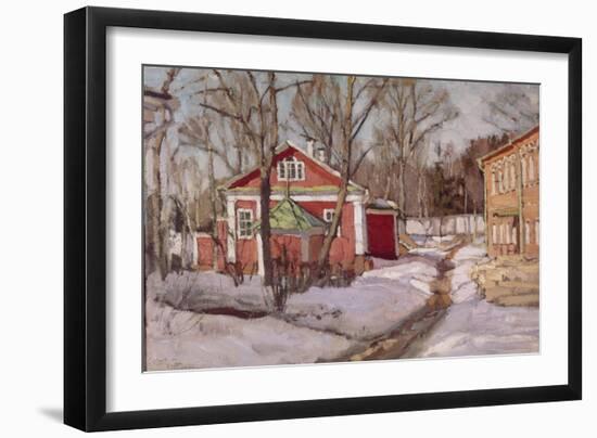 Country Estate in Winter, 1904-Stanislav Yulianovich Zhukovsky-Framed Giclee Print