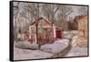 Country Estate in Winter, 1904-Stanislav Yulianovich Zhukovsky-Framed Stretched Canvas