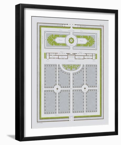 Country Estates III-Maria Mendez-Framed Art Print