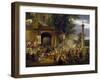 Country Fair in Front of Monastery Walls, 1838-Federico Moja-Framed Giclee Print