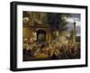 Country Fair in Front of Monastery Walls, 1838-Federico Moja-Framed Giclee Print