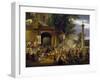 Country Fair in Front of Monastery Walls, 1838-Federico Moja-Framed Giclee Print