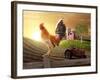 Country Farm Morning-jgroup-Framed Premium Photographic Print