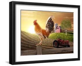 Country Farm Morning-jgroup-Framed Photographic Print