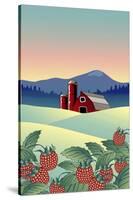 Country Farm-Linda Braucht-Stretched Canvas