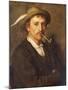 Country Farmer with Pipe-Franz Von Defregger-Mounted Giclee Print