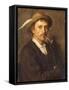 Country Farmer with Pipe-Franz Von Defregger-Framed Stretched Canvas