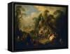 Country Festival, Ca 1728-Jean-Baptiste Pater-Framed Stretched Canvas