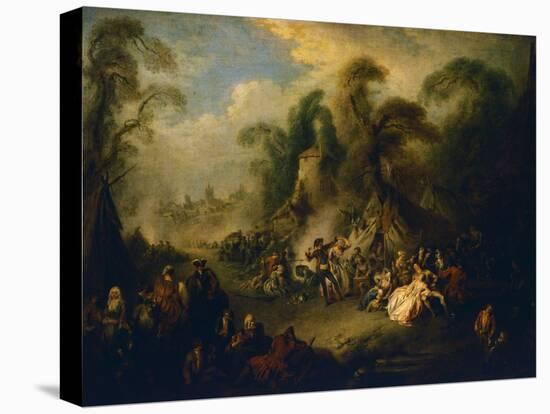 Country Festival, Ca 1728-Jean-Baptiste Pater-Stretched Canvas