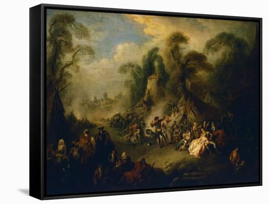 Country Festival, Ca 1728-Jean-Baptiste Pater-Framed Stretched Canvas