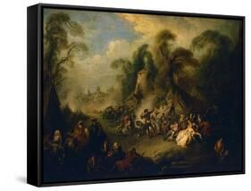 Country Festival, Ca 1728-Jean-Baptiste Pater-Framed Stretched Canvas