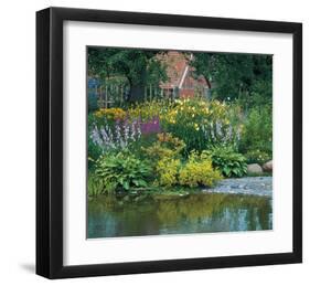 Country Flower Garden-null-Framed Art Print