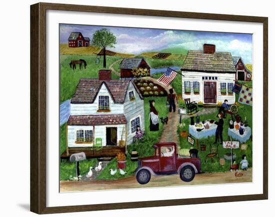 Country Folk Art Tag Sale-Cheryl Bartley-Framed Giclee Print