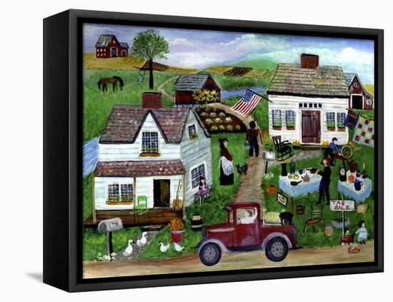 Country Folk Art Tag Sale-Cheryl Bartley-Framed Stretched Canvas