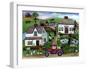 Country Folk Art Tag Sale-Cheryl Bartley-Framed Giclee Print
