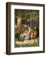 Country Folk Wending their Way to the Tourney-Newell Convers Wyeth-Framed Giclee Print