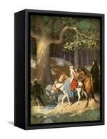 Country Folk Wending their Way to the Tourney-Newell Convers Wyeth-Framed Stretched Canvas