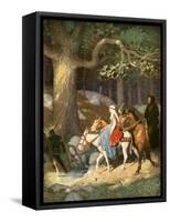 Country Folk Wending their Way to the Tourney-Newell Convers Wyeth-Framed Stretched Canvas