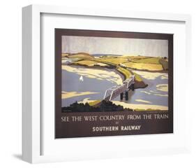 Country from the Train-null-Framed Art Print