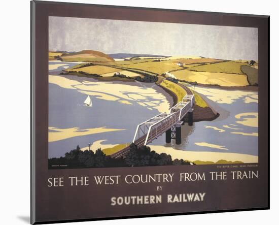 Country from the Train-null-Mounted Art Print