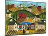 Country Garden Folk Art Quilts-Cheryl Bartley-Mounted Giclee Print