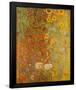 Country Garden with Sunflowers-Gustav Klimt-Framed Poster