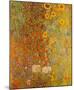 Country Garden with Sunflowers-Gustav Klimt-Mounted Poster