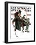 "Country Gentleman" Saturday Evening Post Cover, July 11,1925-Norman Rockwell-Framed Giclee Print