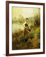 Country Girl-Daniel Ridgway Knight-Framed Giclee Print