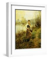 Country Girl-Daniel Ridgway Knight-Framed Giclee Print