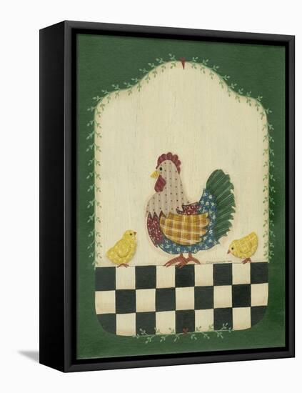 Country Hen and Chicks-Debbie McMaster-Framed Stretched Canvas