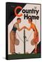 Country Home: A Friendly Match-null-Framed Stretched Canvas