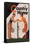 Country Home: A Friendly Match-null-Framed Stretched Canvas