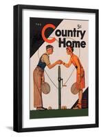 Country Home: A Friendly Match-null-Framed Art Print