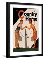 Country Home: A Friendly Match-null-Framed Art Print